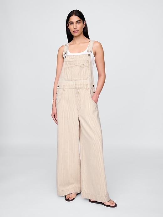 Image number 1 showing, Denim Baggy Overalls