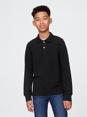 Kids Organic Cotton Uniform Polo Shirt