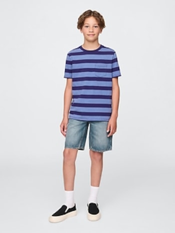 Kids UltraSoft '90s Loose Denim Carpenter Shorts