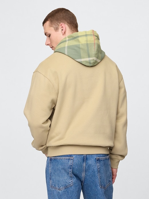 Image number 3 showing, VintageSoft Plaid Arch Logo Hoodie