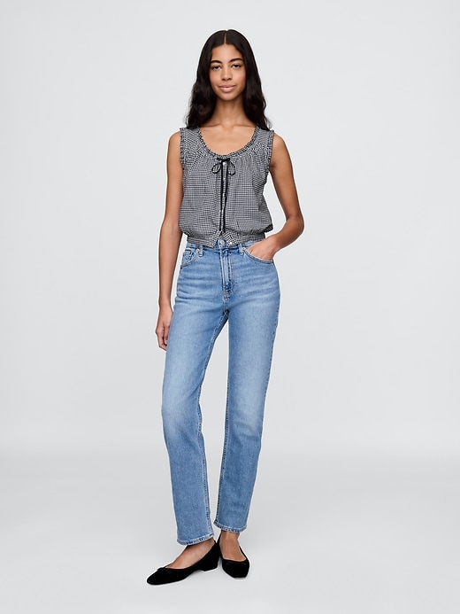 Image number 2 showing, Gap × DÔEN Gingham Crop Tank Top