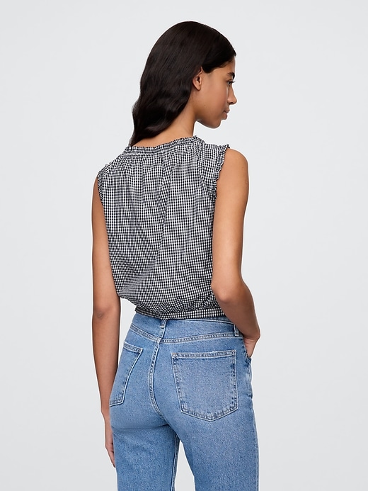 Image number 3 showing, Gap × DÔEN Gingham Crop Tank Top