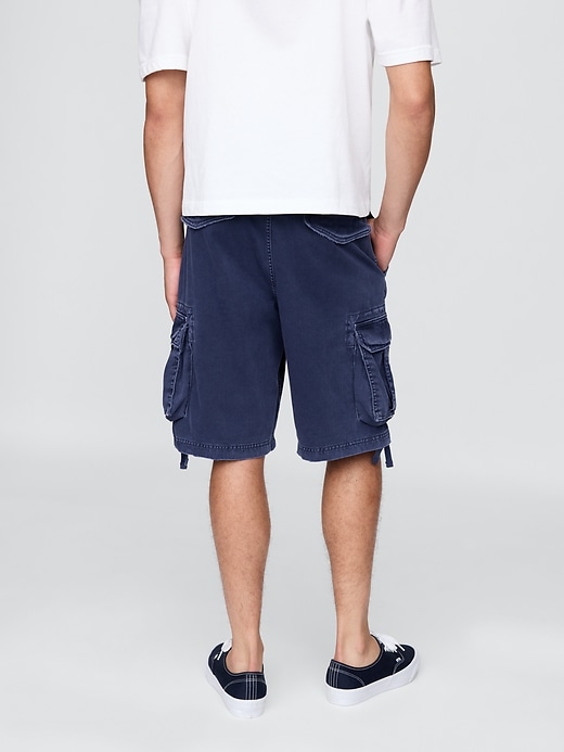 Image number 4 showing, Twill Cargo Baggy Shorts