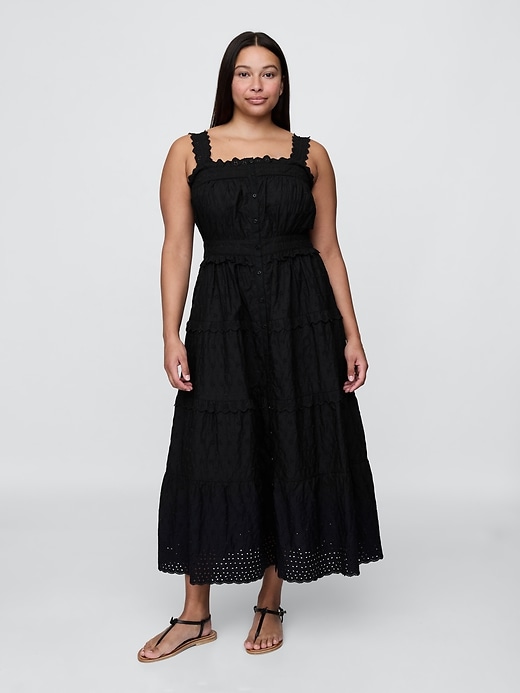 Image number 5 showing, Gap × DÔEN Eyelet Midi Dress