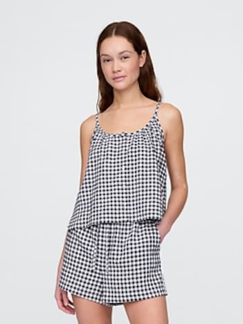 Linen-Blend Swing Cami