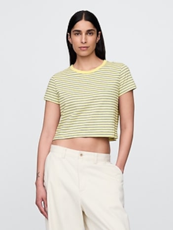 Organic Cotton VintageSoft Cropped T-Shirt