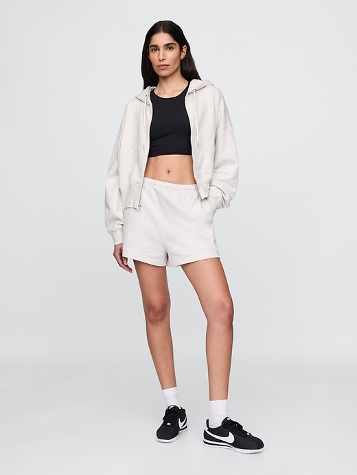 Image number 3 showing, French Terry Oversized Zip Wedge Hoodie