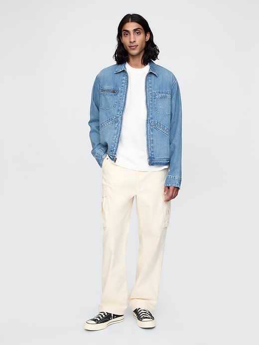 Image number 2 showing, Denim Zip Shirt Jacket