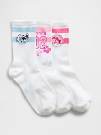 Lilo & Stitch Kids Crew Socks (3-Pack)