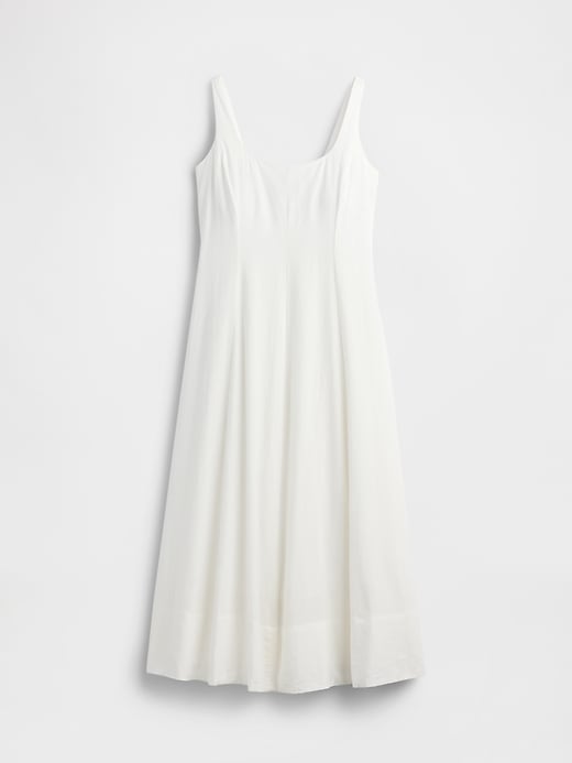 Image number 6 showing, Linen-Blend Square-Neck Maxi Dress
