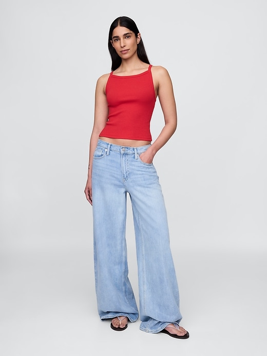 Image number 2 showing, Modern Apron-Neck Crop Tank Top