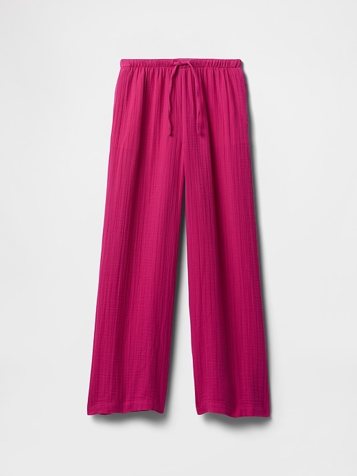 Image number 2 showing, Kids Crinkle Gauze Easy Wide-Leg Pants