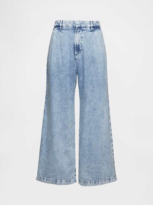 Image number 7 showing, 365 High Rise UltraSoft Denim Pleated Ankle Trousers