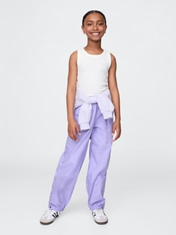Kids Poplin Baggy Joggers