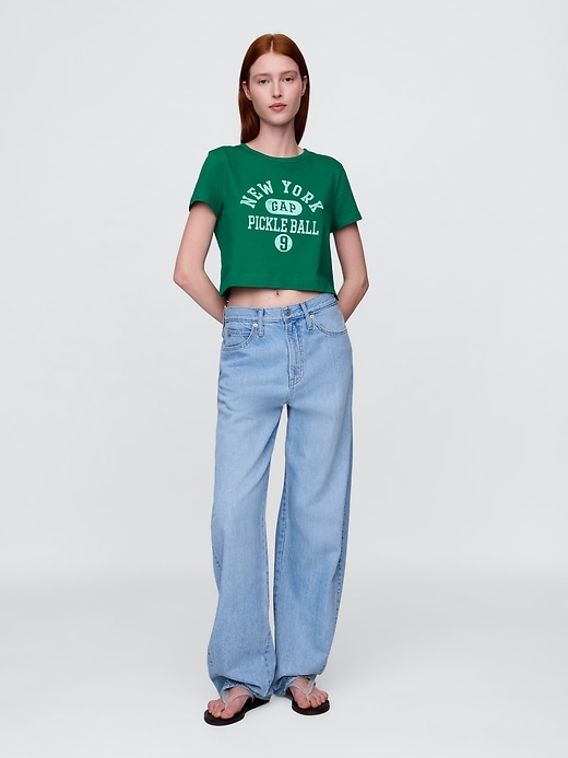 Image number 2 showing, Organic Cotton VintageSoft Crop T-Shirt