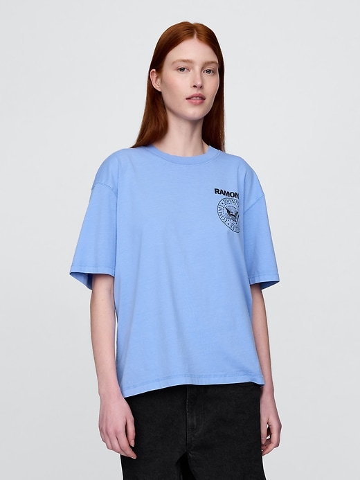 Image number 5 showing, Heavyweight Ramones Graphic Crop T-Shirt