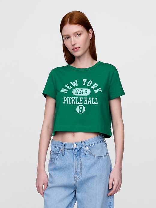 Image number 1 showing, Organic Cotton VintageSoft Crop T-Shirt