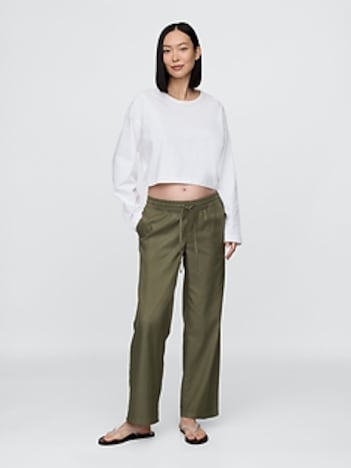 Maternity Easy Wide-Leg Pants