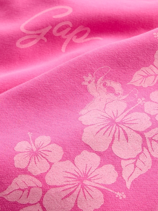 Image number 3 showing, Lilo & Stitch Adult VintageSoft Crop Zip Hoodie