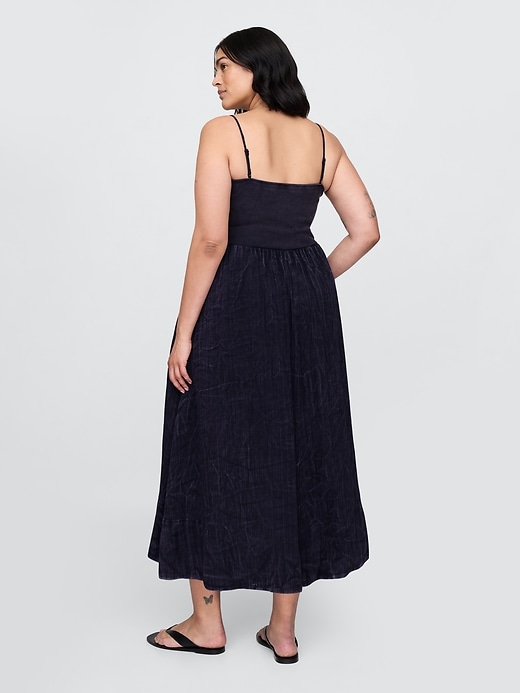 Image number 6 showing, Cotton Gauze Mixed Media Maxi Dress