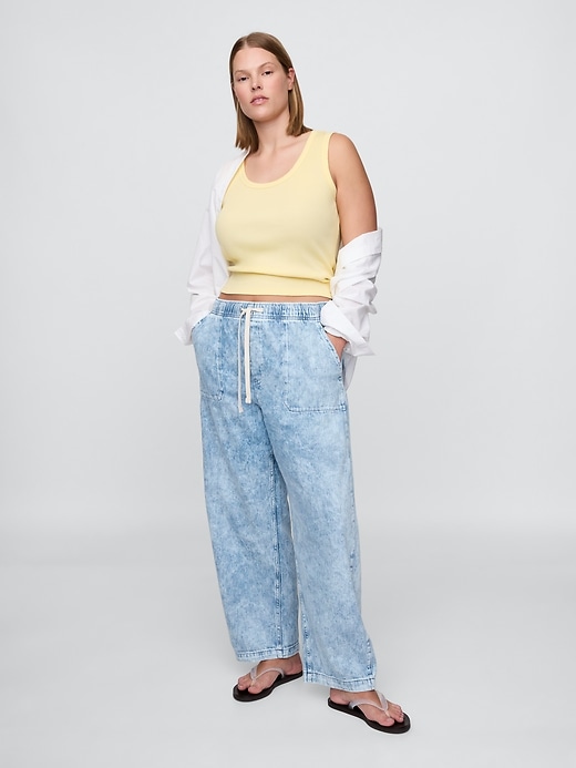 Image number 5 showing, High Rise Easy Barrel Jeans