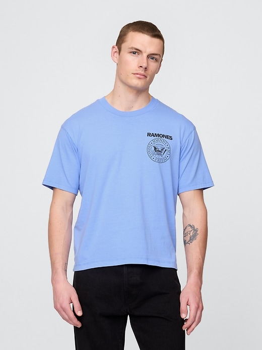 Image number 1 showing, Heavyweight Ramones Graphic Crop T-Shirt