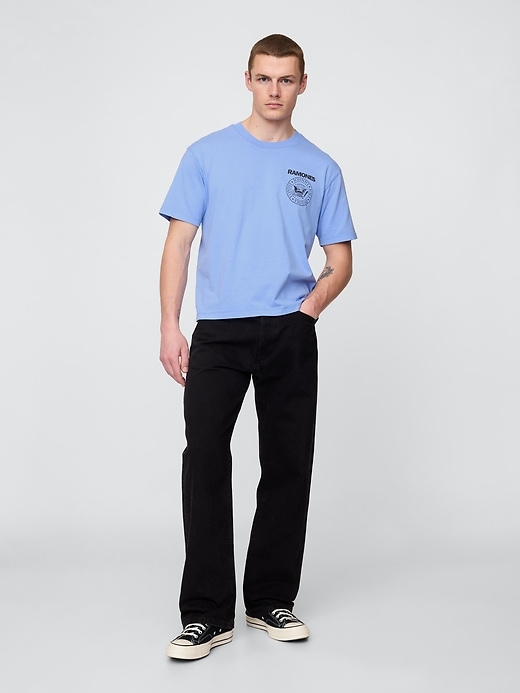 Image number 3 showing, Heavyweight Ramones Graphic Crop T-Shirt