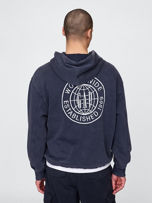 Image number 2 showing, Gap Heavyweight French Terry Logo Hoodie
