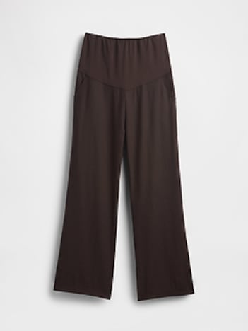 Maternity Full Panel Linen-Blend Pants