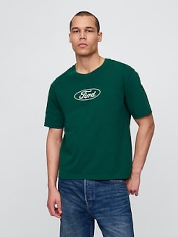 Heavyweight Cropped Ford Graphic T-Shirt