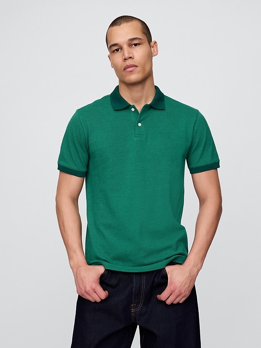 Image number 1 showing, Pique Polo Shirt