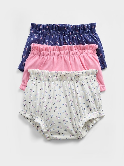 Image number 3 showing, Baby First Favorites Organic Cotton Ruffle Shorts (3-Pack)