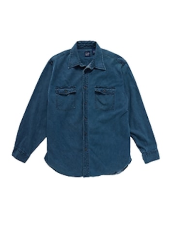 2001 GapVintage Adult Two-Pocket Denim Shirt — L
