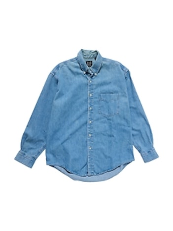 1990s GapVintage Adult Denim Shirt — M
