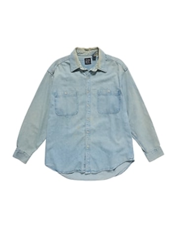 1990s GapVintage Adult Denim Shirt — L