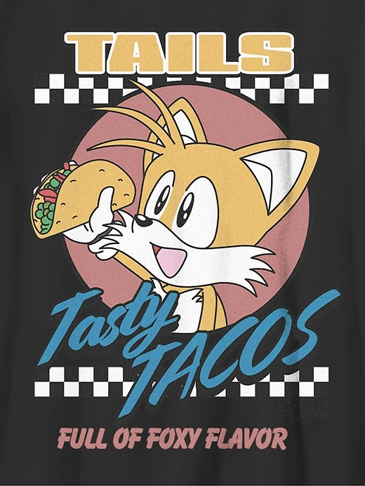 Image number 2 showing, Kids Sonic The Hedgehog Tails Tacos Graphic T-Shirt