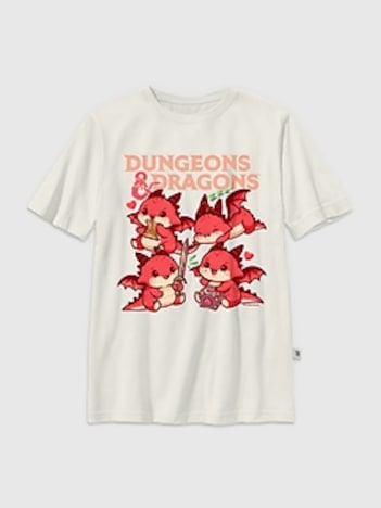 Kids Dungeons and Dragons Chibi Graphic T-Shirt