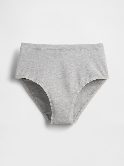 Image number 3 showing, Organic Stretch Cotton High Rise Bikini