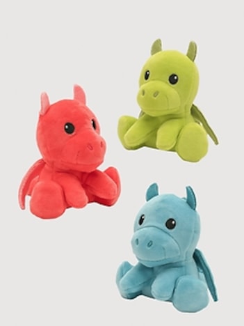Brightfuls Baby Dragon Stuffed Animal Playset of 3