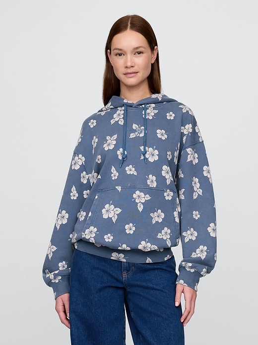 Image number 1 showing, Lilo & Stitch Adult Heavyweight French Terry Graphic Hoodie