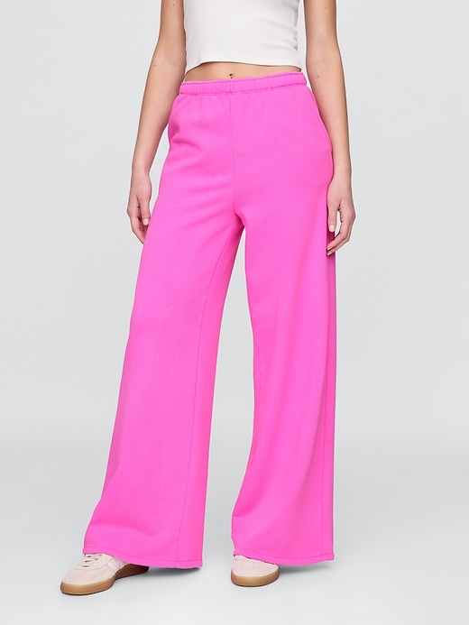 Image number 2 showing, VintageSoft Baggy Wide-Leg Sweatpants