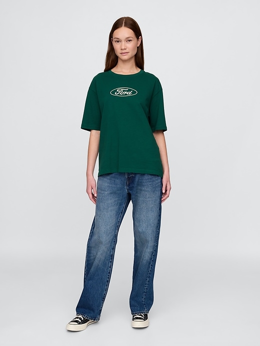 Image number 6 showing, Heavyweight Ford Graphic Crop T-Shirt