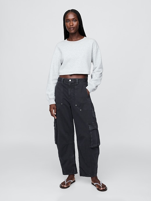 Image number 1 showing, Mid Rise Barrel Cargo Pants