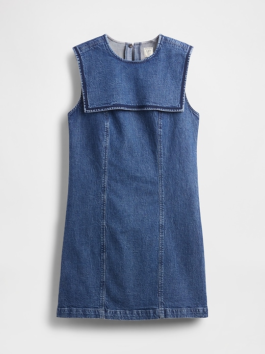 Image number 7 showing, Gap × DÔEN Denim Sailor Mini Dress