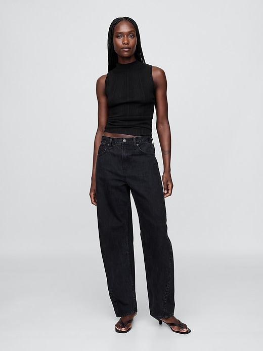 Image number 2 showing, Rib Mockneck Tank Top