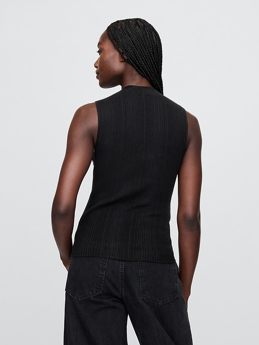 Image number 3 showing, Rib Mockneck Tank Top