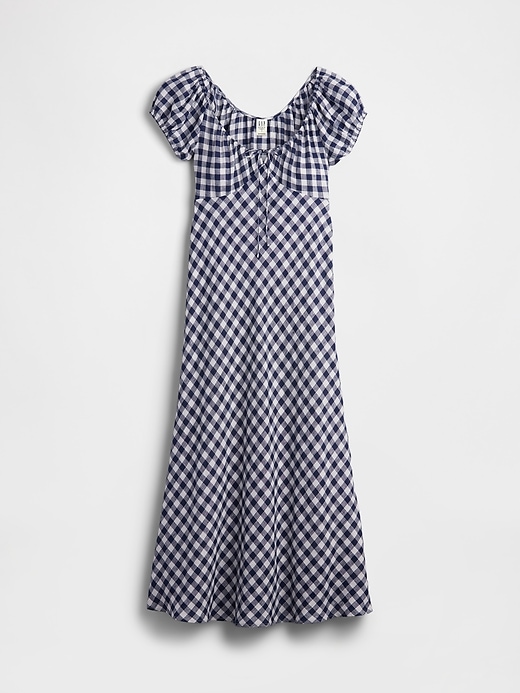 Image number 8 showing, Gap × DÔEN 100% Linen Gingham Midi Dress