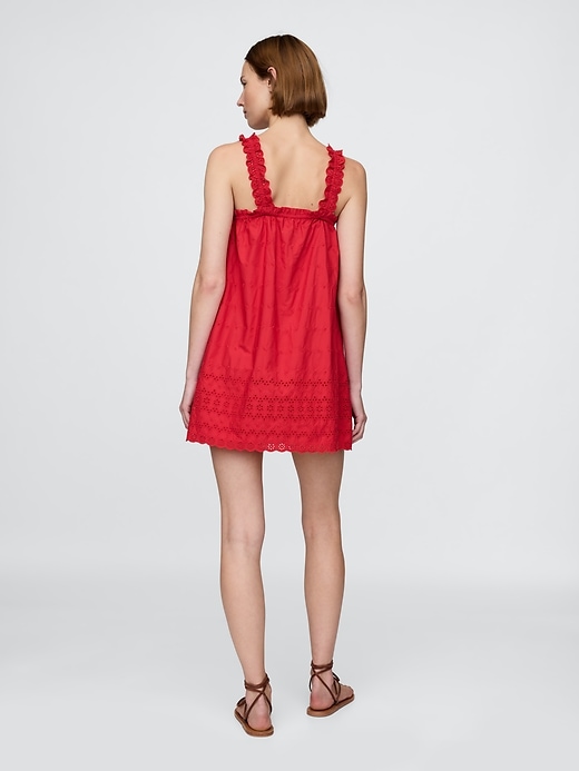 Image number 3 showing, Gap × DÔEN Eyelet Shift Mini Dress