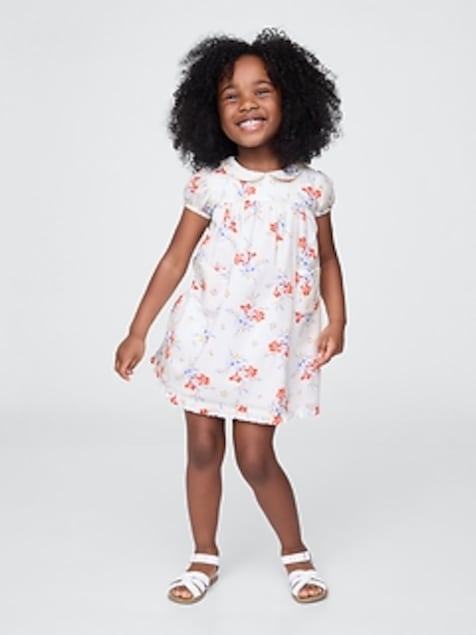 Gap × DÔEN Baby & Toddler Pintuck Floral Dress