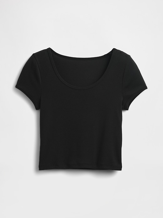 Image number 4 showing, Modern Cap-Sleeve Crop T-Shirt
